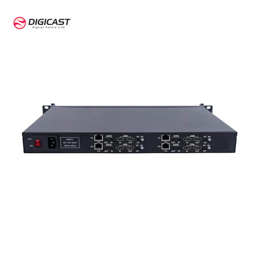 DMB 8904A-L 4 Channels IPTV Video Encoder Live Streaming Encoder RTC Function Optional