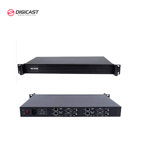 DMB 8904A-L 4 Channels IPTV Video Encoder Live Streaming Encoder RTC Function Optional