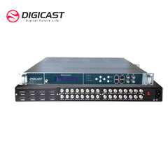DMB-9581E  24 HDMI TO 16 DVB-T Encoder Modulator with RTMP/RTSP/HLS OUT