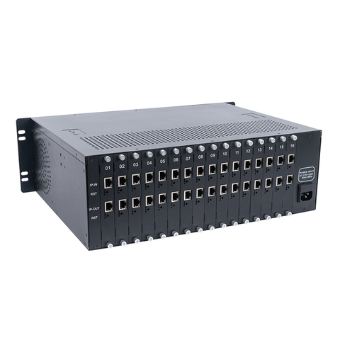 DMB-8916T 16 Channel IP 3U Digital TV Broadcast Streaming Media transcoder