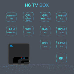 4GB 64GB 32GB H.265 Android tv 6K IPTV Android TV smart tv box set top box