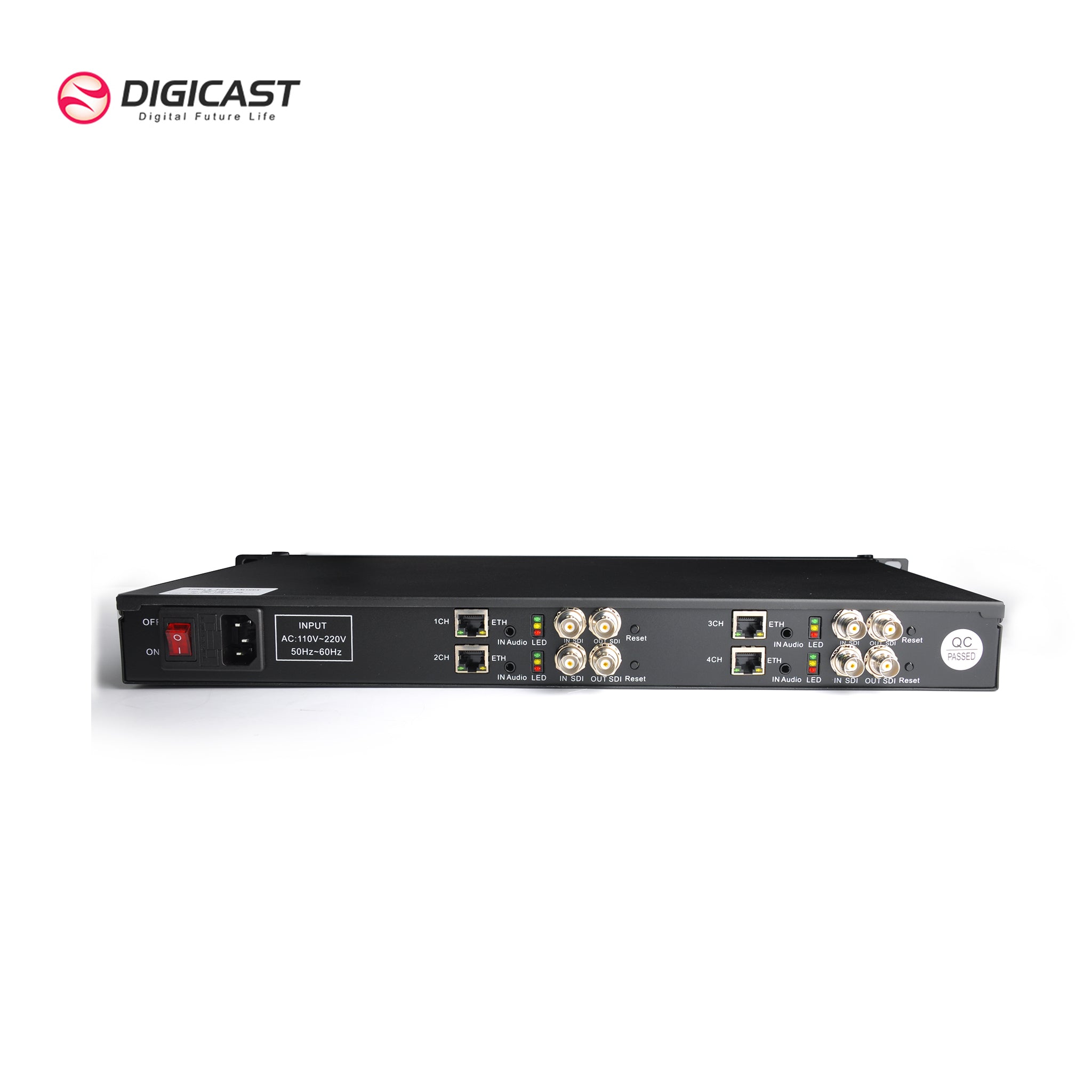 4 Channels SDI Encoder Independent Network Management Live Streaming V ...